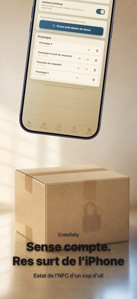 CrateTally Inventari NFC 10