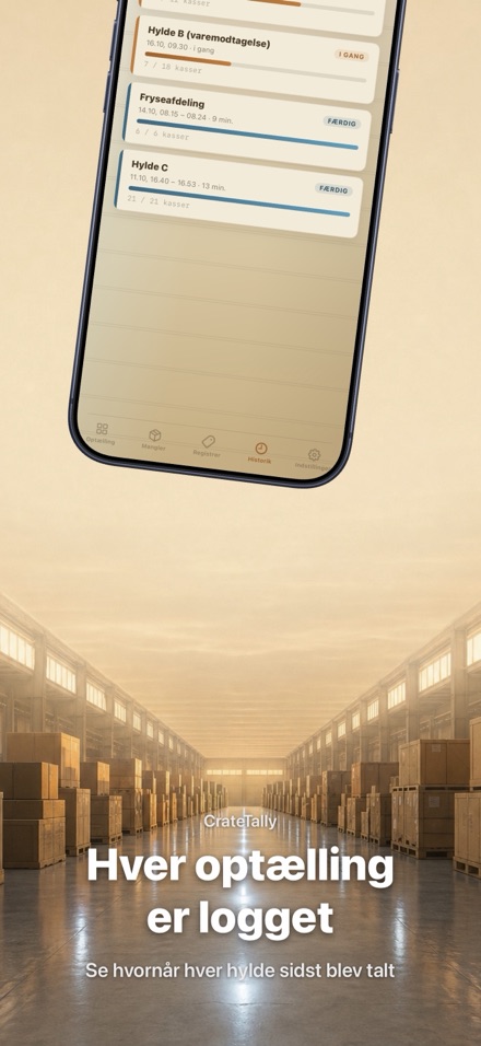 CrateTally NFC Lageroptælling 8