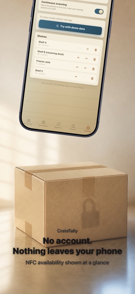 CrateTally NFC Stock Take App 10