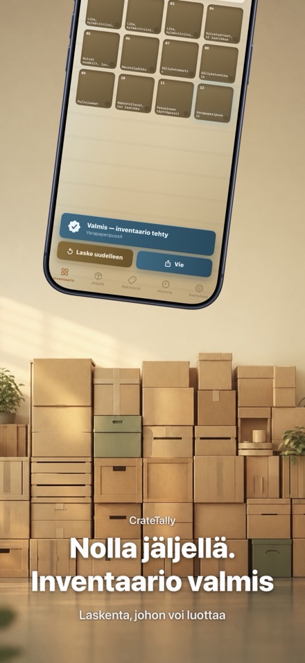 CrateTally NFC Inventaario 5