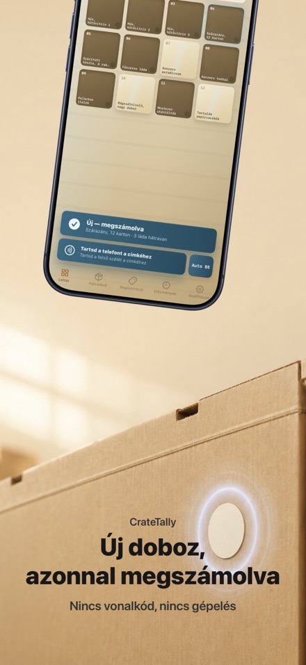 CrateTally NFC Raktárleltár 2