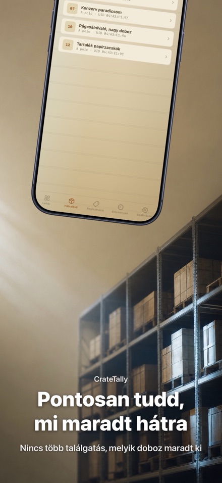 CrateTally NFC Raktárleltár 4