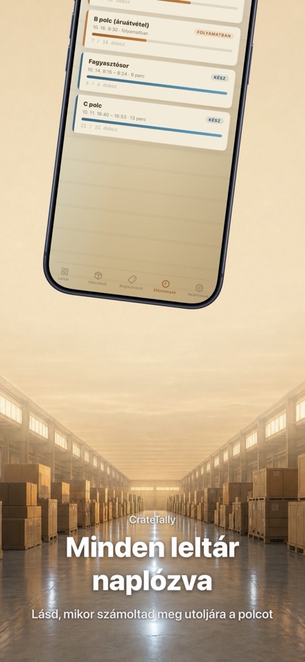 CrateTally NFC Raktárleltár 8