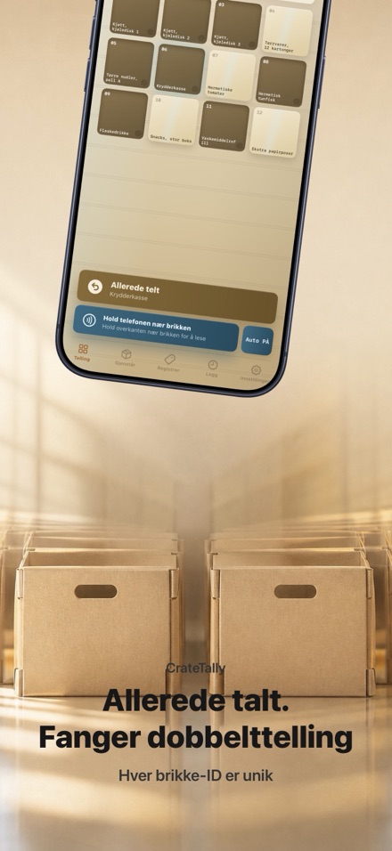 CrateTally NFC Varetelling 3