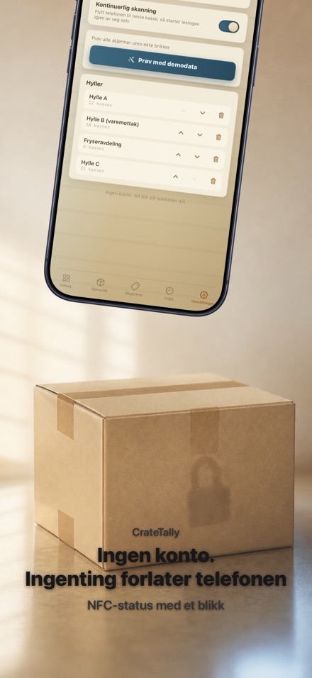 CrateTally NFC Varetelling 10
