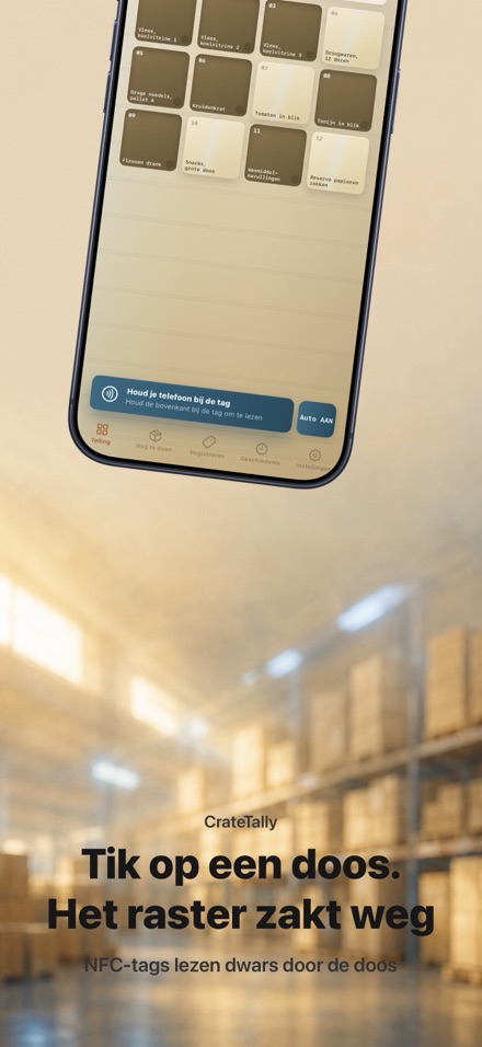 CrateTally NFC Voorraadtelling 1
