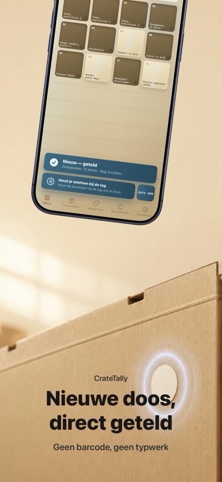 CrateTally NFC Voorraadtelling 2
