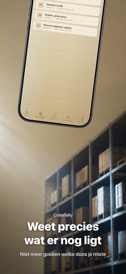 CrateTally NFC Voorraadtelling 4