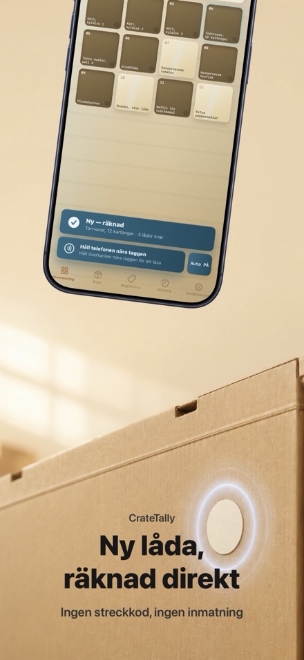 CrateTally NFC Inventering 2