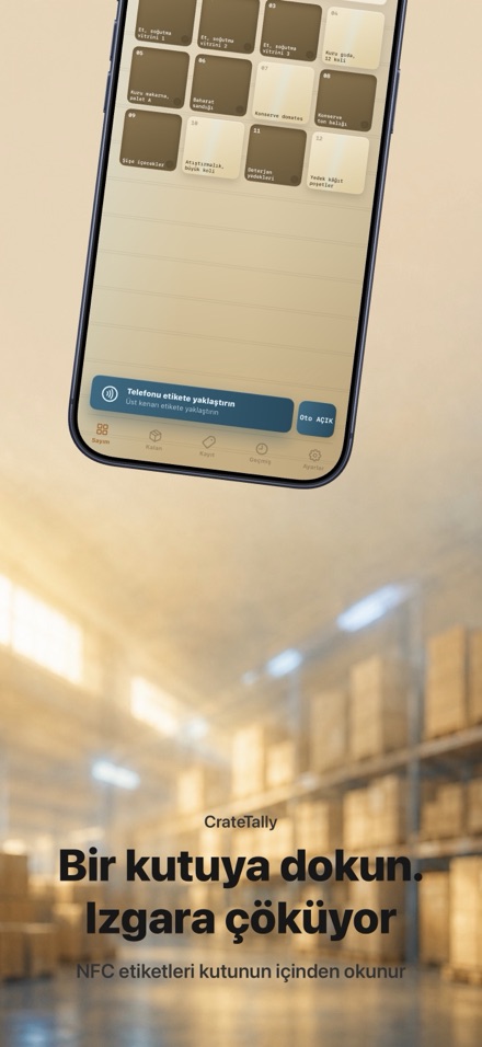 CrateTally NFC Stok Sayımı 1