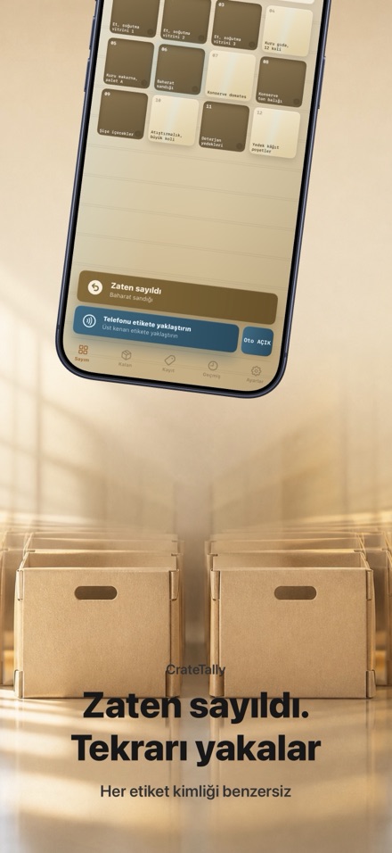 CrateTally NFC Stok Sayımı 3