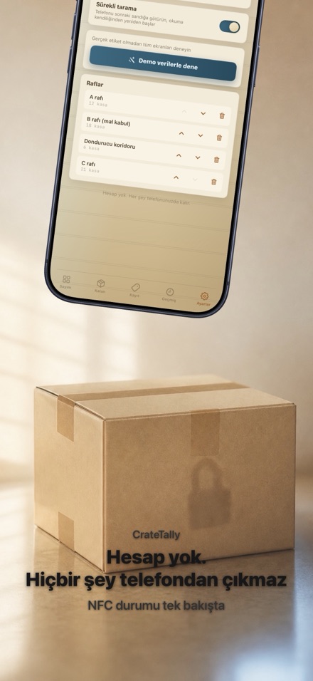 CrateTally NFC Stok Sayımı 10