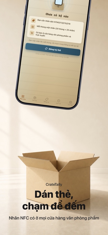 CrateTally Kiểm kê kho NFC 9