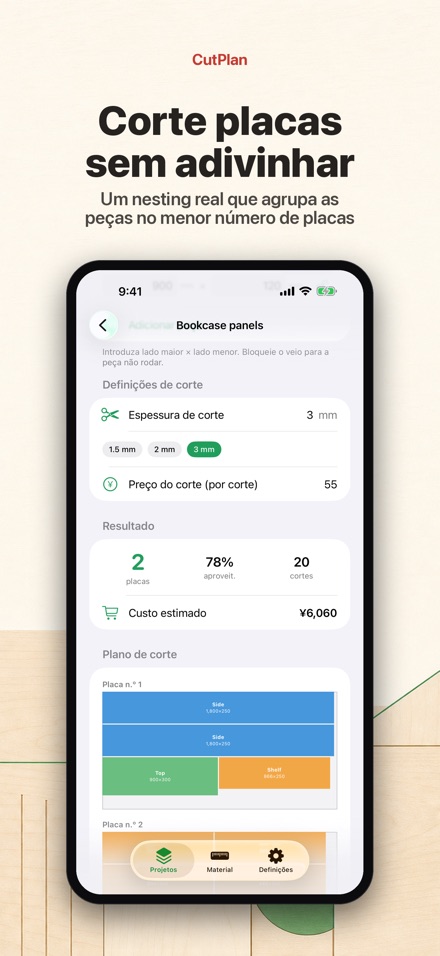 CutPlan: Plano de corte