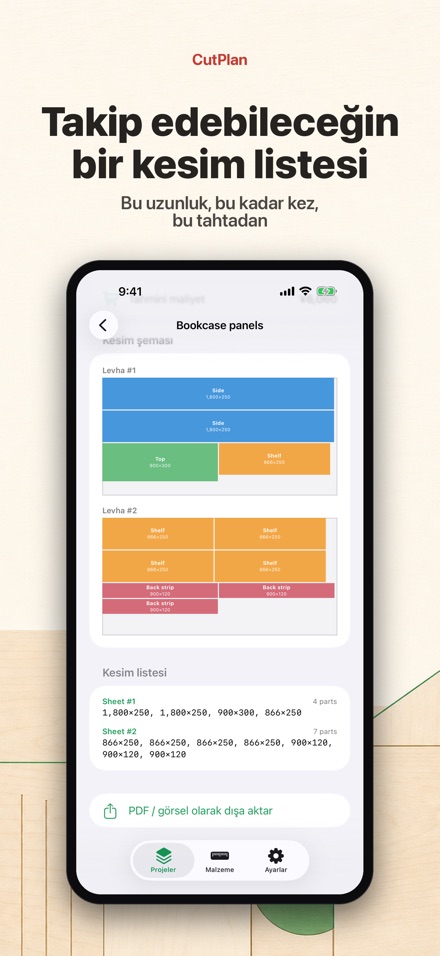 CutPlan: kesim planı hesaplama 6