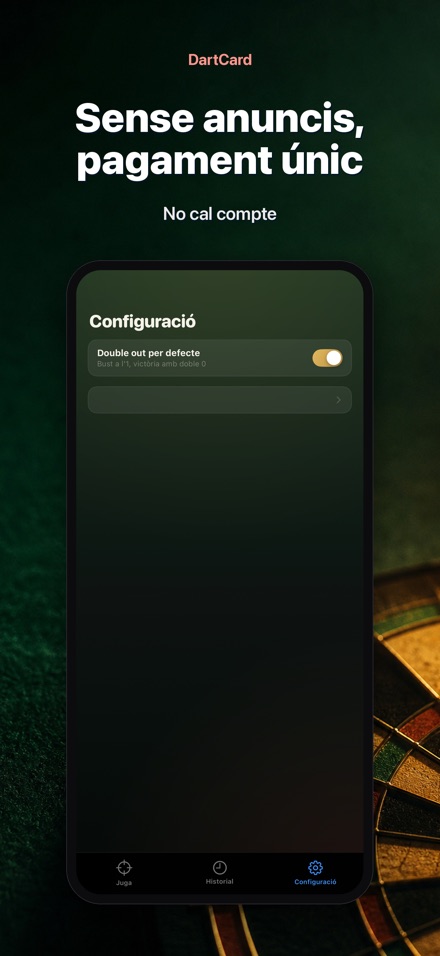 DartCard: Comptador de Dards 10