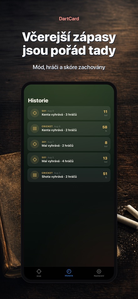 DartCard: Počítadlo Šipek 8
