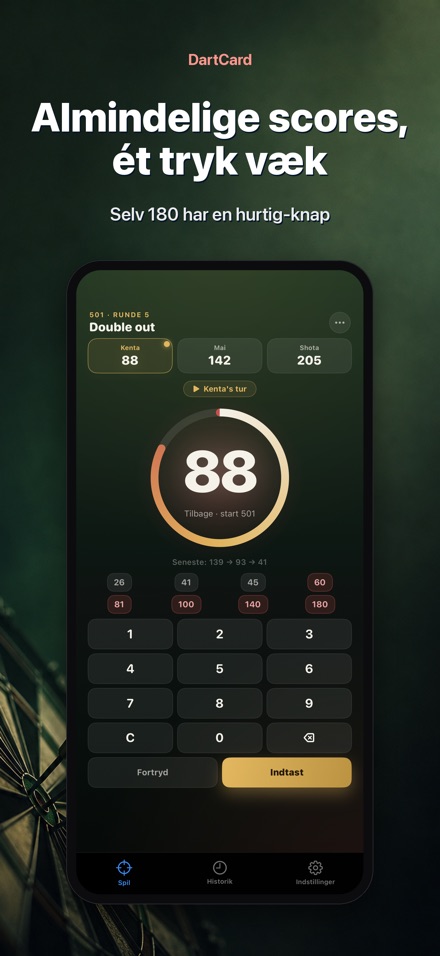 DartCard: Dart Pointtæller 3