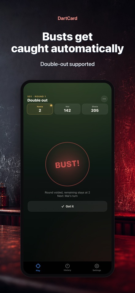 DartCard: Darts Scorer 4