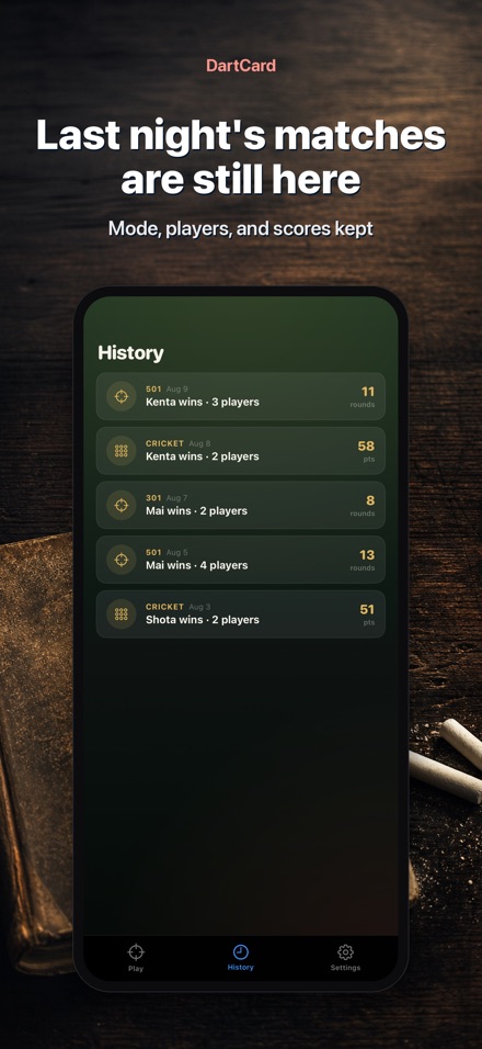 DartCard: Darts Scorer 8