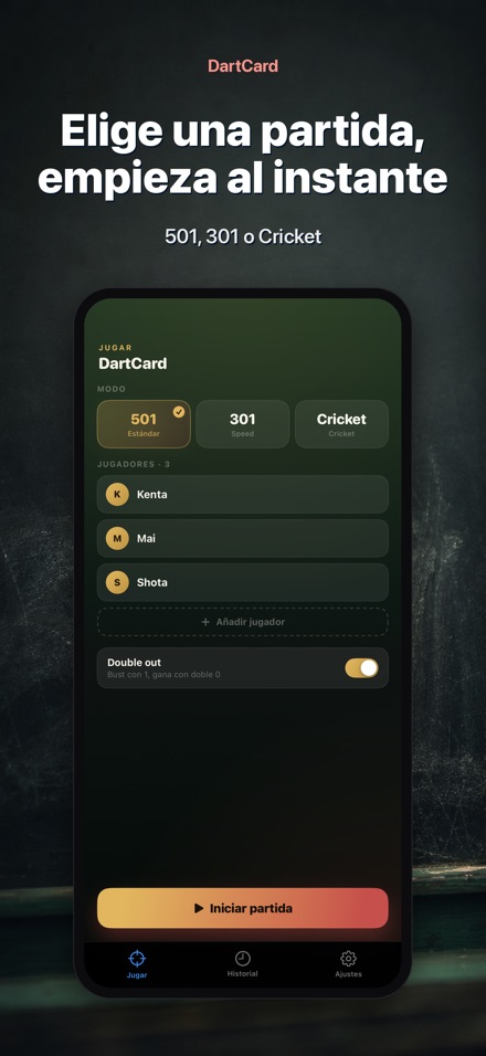 DartCard: Marcador de Dardos 6