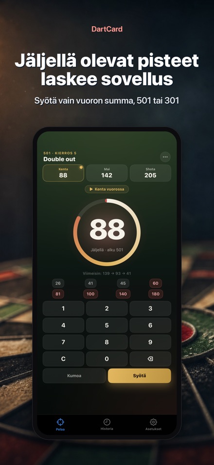 DartCard: Tikanheiton Laskuri