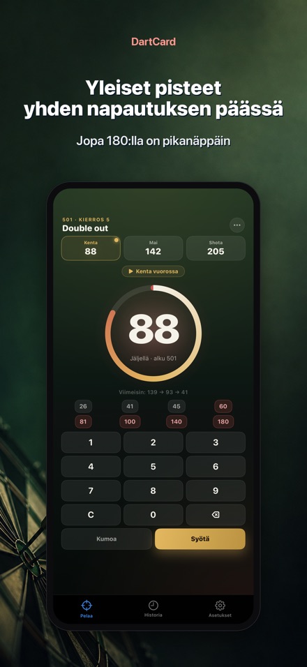 DartCard: Tikanheiton Laskuri 3