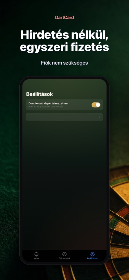 DartCard: Darts Számláló 10
