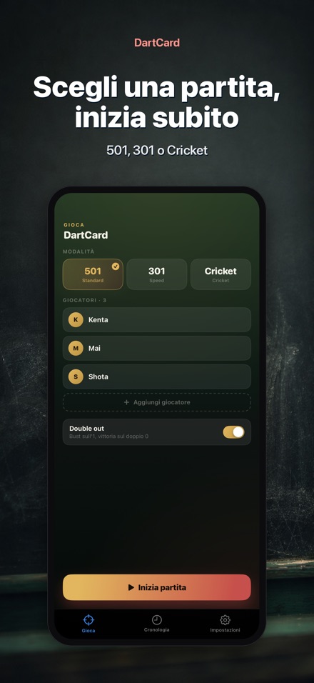 DartCard: Punteggio Freccette 6