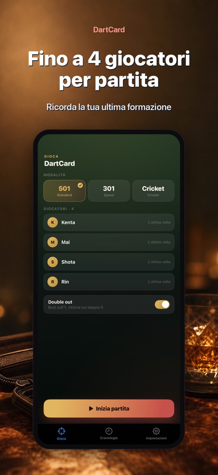 DartCard: Punteggio Freccette 7