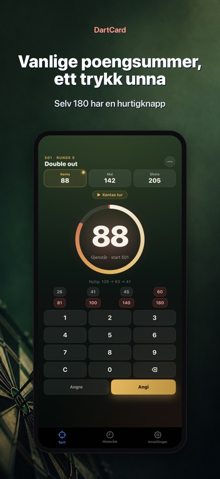DartCard: Dart Poengteller 3