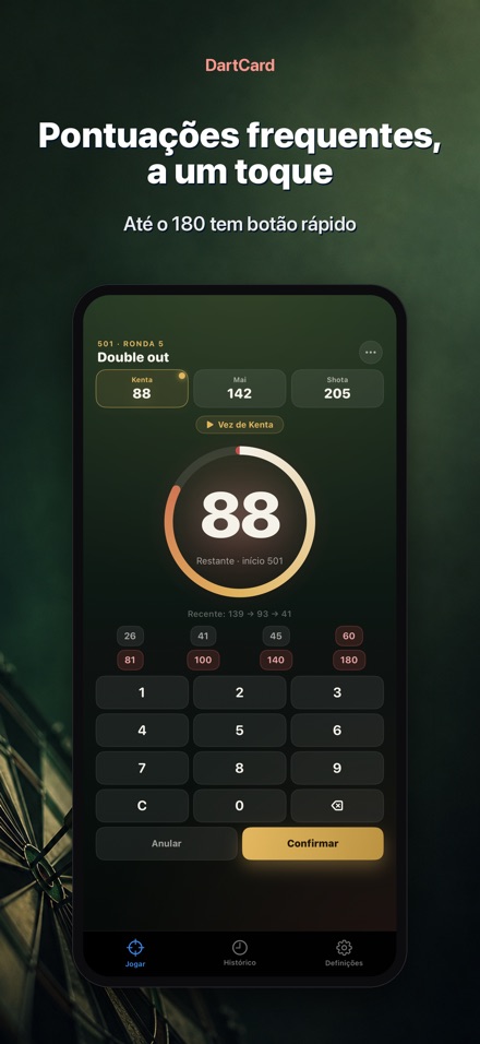 DartCard: Contador de Dardos 3