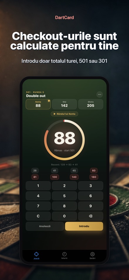DartCard: Numărător Darts