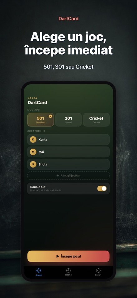 DartCard: Numărător Darts 6