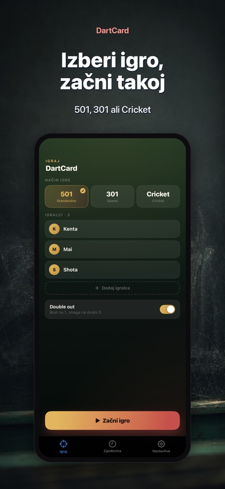 DartCard: Števec Pikada 6
