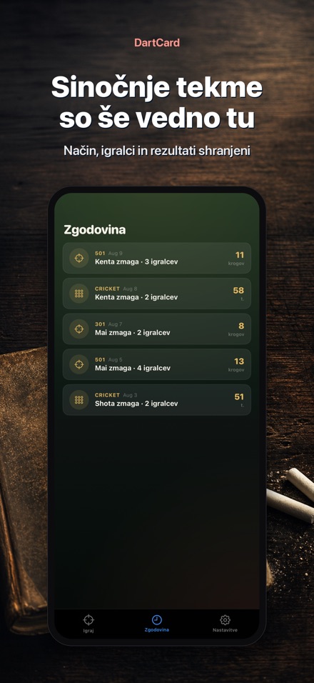 DartCard: Števec Pikada 8