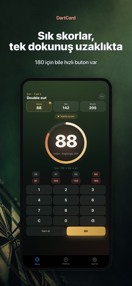 DartCard: Dart Sayaç 3