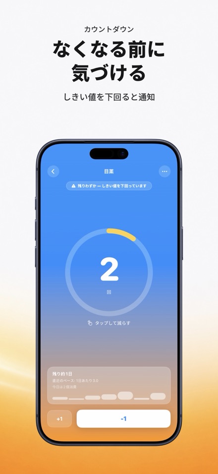 カウントダウン: 残数管理タリー 4