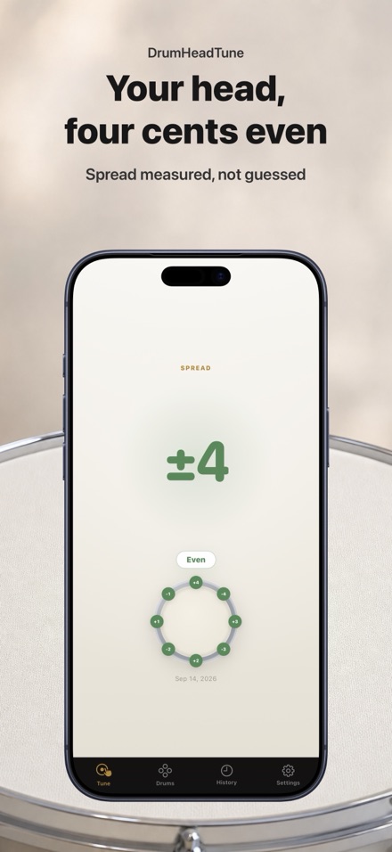 Drum Head Tuner: Snare & Tom 5