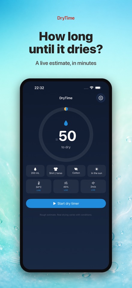 DryTime: How Long to Dry
