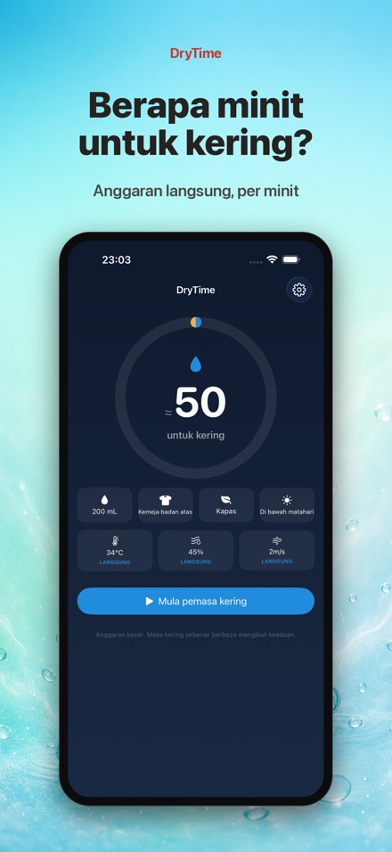 DryTime: Berapa Lama Kering