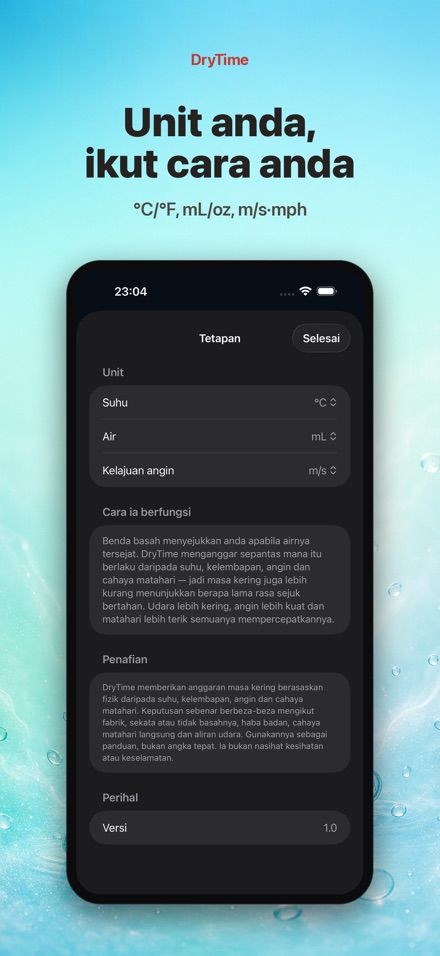 DryTime: Berapa Lama Kering 10