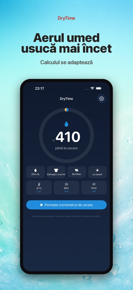 DryTime: Cât se usucă 6