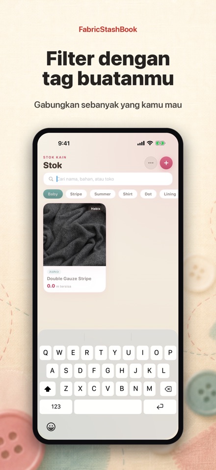 FabricStashBook: Stok Kain 6