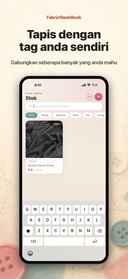 FabricStashBook: Stok Kain 6