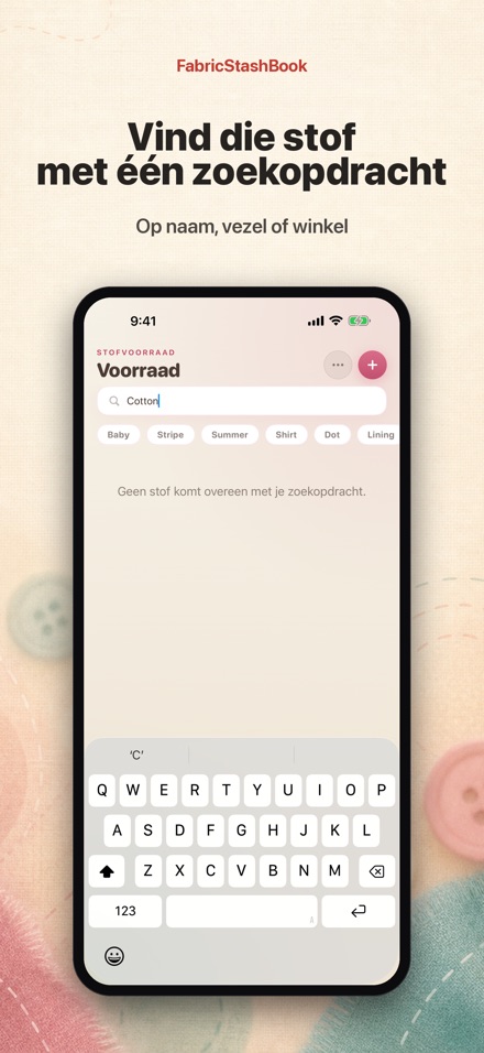 FabricStashBook: Stofvoorraad 5