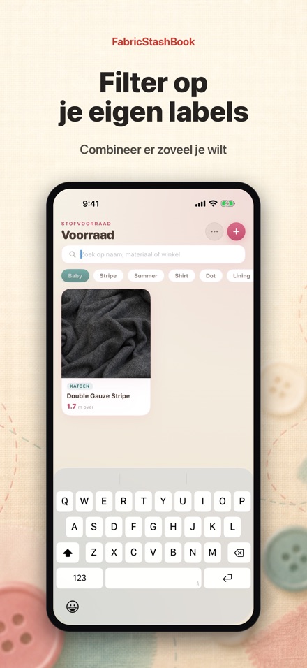 FabricStashBook: Stofvoorraad 6