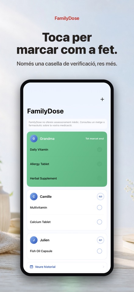 FamilyDose: Control Familiar 2
