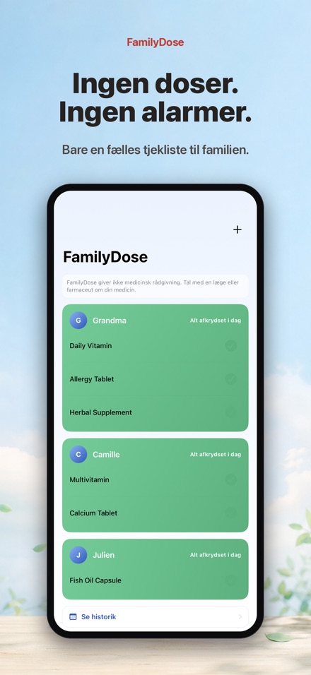 FamilyDose: Familietjekliste 9