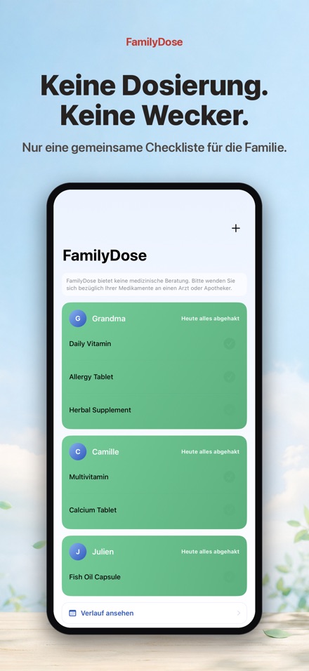 FamilyDose: Medi-Checkliste 9